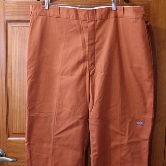Dickies Vintage Orange Baggy Streetwear Denim Jeans 90s Y2K Hip Hop 44 x 30 - Picture 6 of 13
